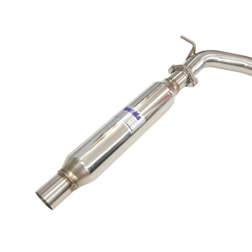 Invidia R400 Cat Back Exhaust w/Round Ti Rolled Tips - VW Golf GTI Mk7