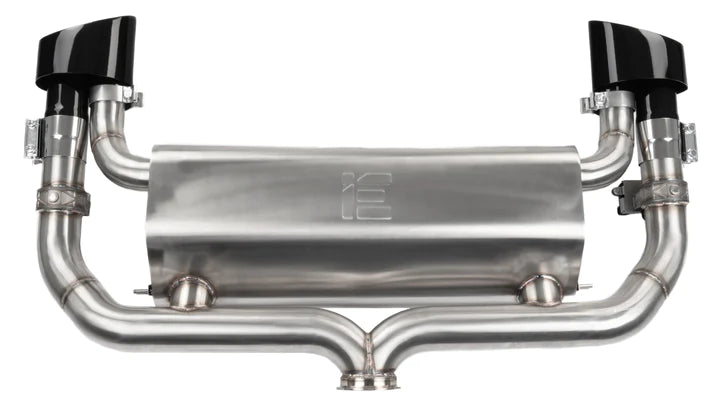 Integrated Engineering Ultra-Performance Valved Cat Back Exhaust Black Tips - Audi RS3 8V (Sedan)