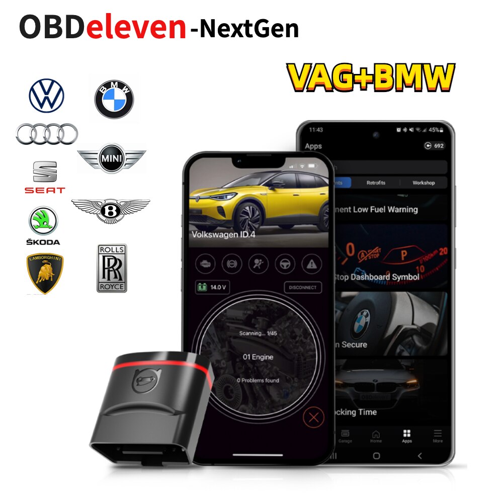 OBDeleven V2 Next Generation - VAG/BMW Diagnostic Tool