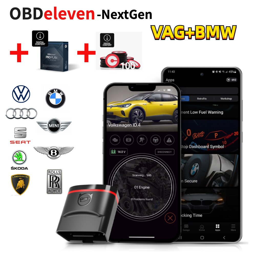 OBDeleven V2 Next Generation - VAG/BMW Diagnostic Tool