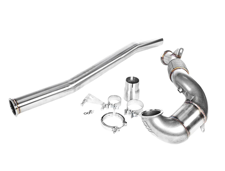 Integrated Engineering Cast Catted Down Pipe - Audi S3 8V/TT, TTS 8S/Golf R Mk7, Mk7.5