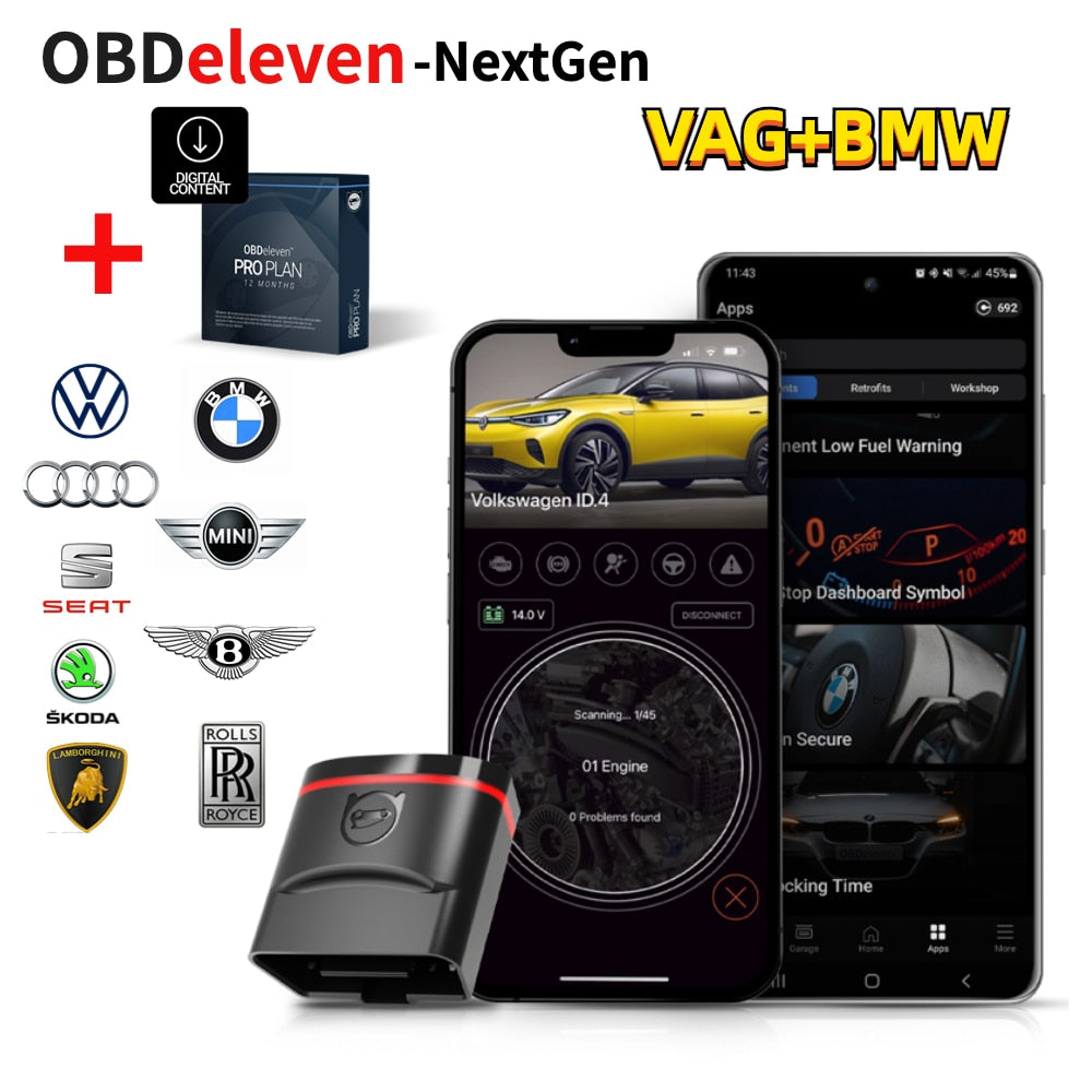 OBDeleven V2 PRO Pack Next Generation - VAG/BMW Diagnostic Tool